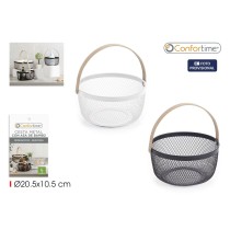 Basket Confortime Metal Bamboo (12 Units)