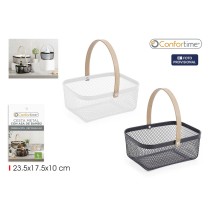 Basket Confortime Metal Bamboo (12 Units)