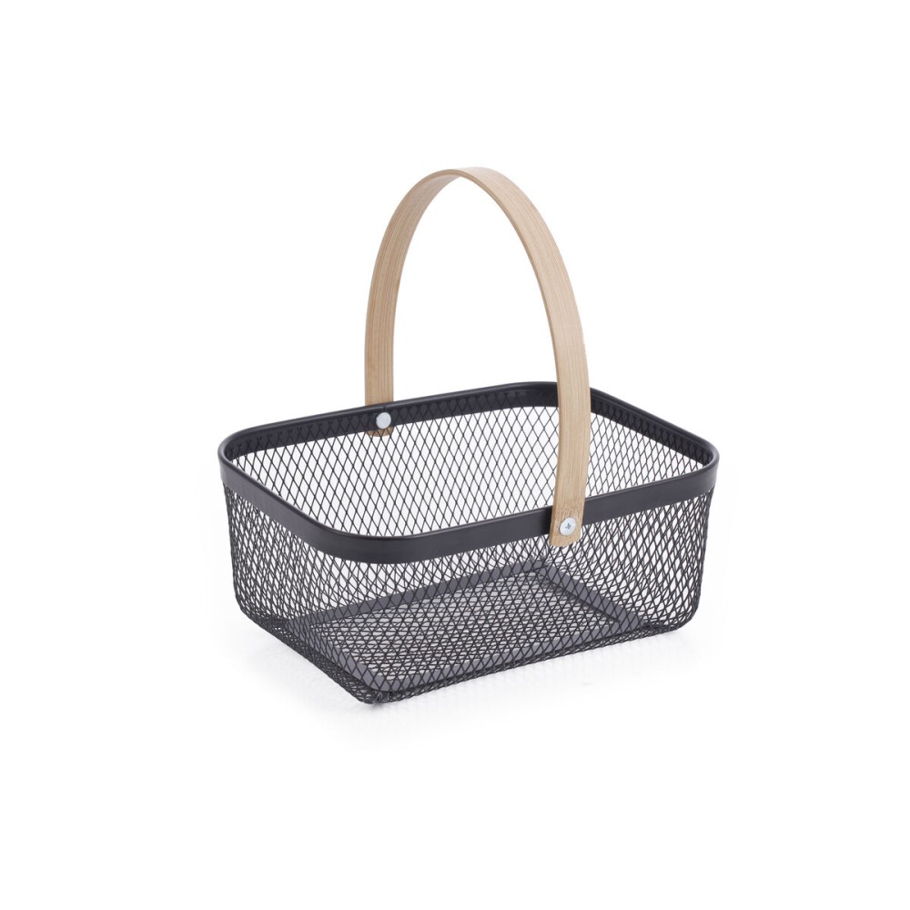 Basket Confortime Metal Bamboo (12 Units)