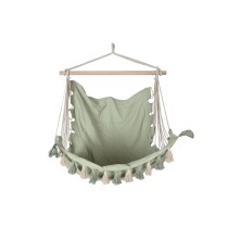 Garden chair Home ESPRIT Green Cotton Wood 100 x 50 x 135 cm