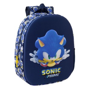 Schulrucksack Sonic City Blau 27 x 33 x 10 cm