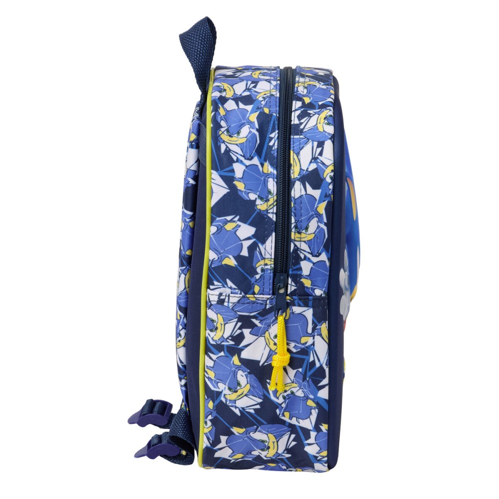 Schulrucksack Sonic City Blau 22 x 27 x 10 cm