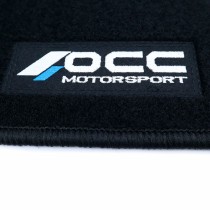 Car Floor Mat Set OCC Motorsport OCCPS0014LOG Black Porsche 911 992 Velvet 5 Pieces