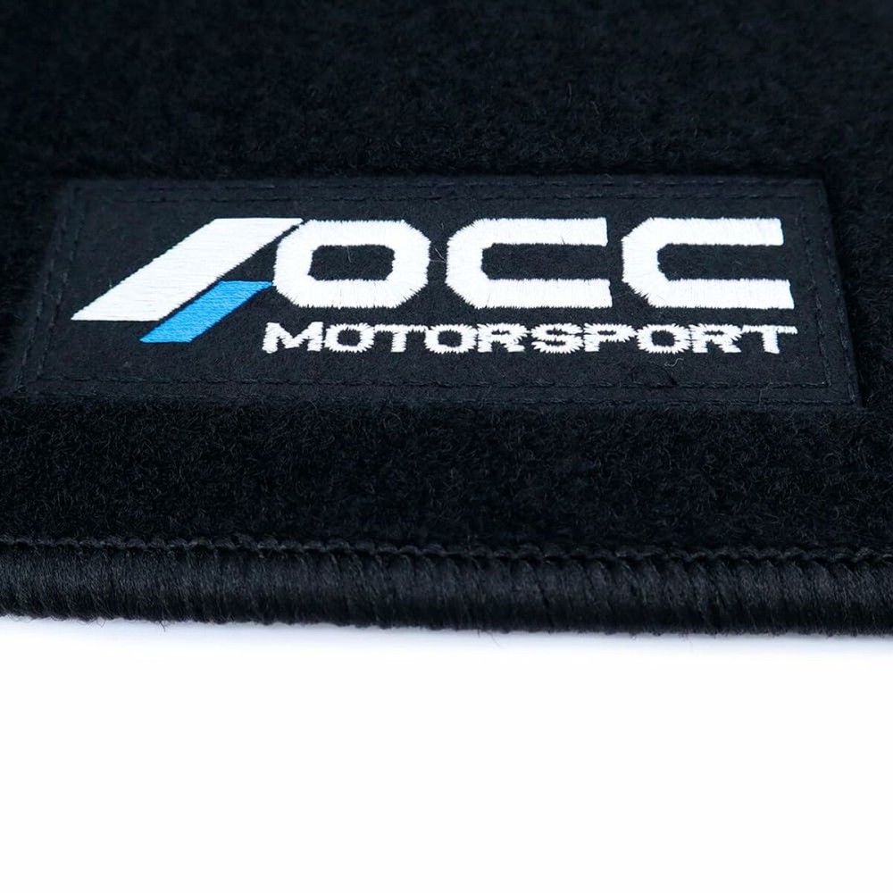 Car Floor Mat Set OCC Motorsport OCCPS0014LOG Black Porsche 911 992 Velvet 5 Pieces