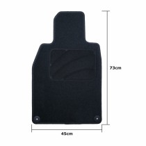 Car Floor Mat Set OCC Motorsport OCCPS0014LOG Black Porsche 911 992 Velvet 5 Pieces