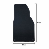 Car Floor Mat Set OCC Motorsport OCCPS0014LOG Black Porsche 911 992 Velvet 5 Pieces