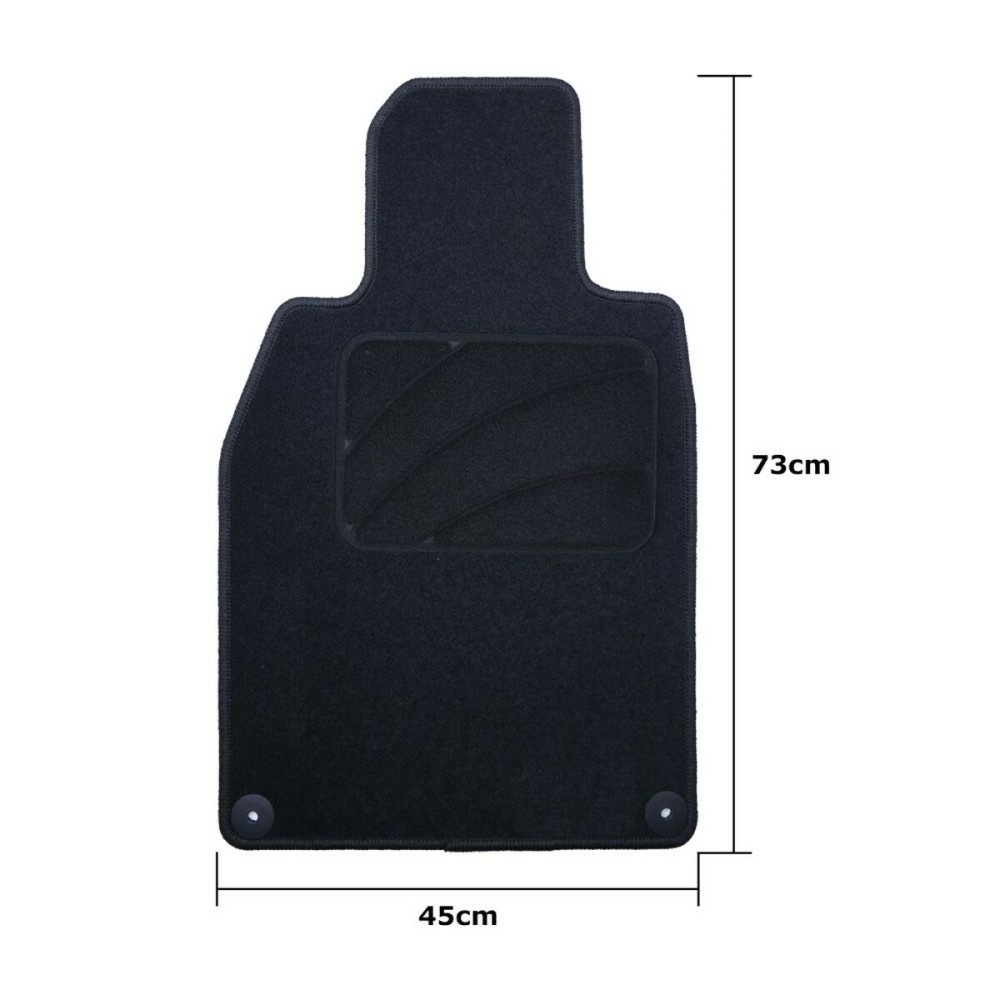 Car Floor Mat Set OCC Motorsport OCCPS0014LOG Black Porsche 911 992 Velvet 5 Pieces