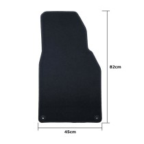 Car Floor Mat Set OCC Motorsport OCCPS0014LOG Black Porsche 911 992 Velvet 5 Pieces
