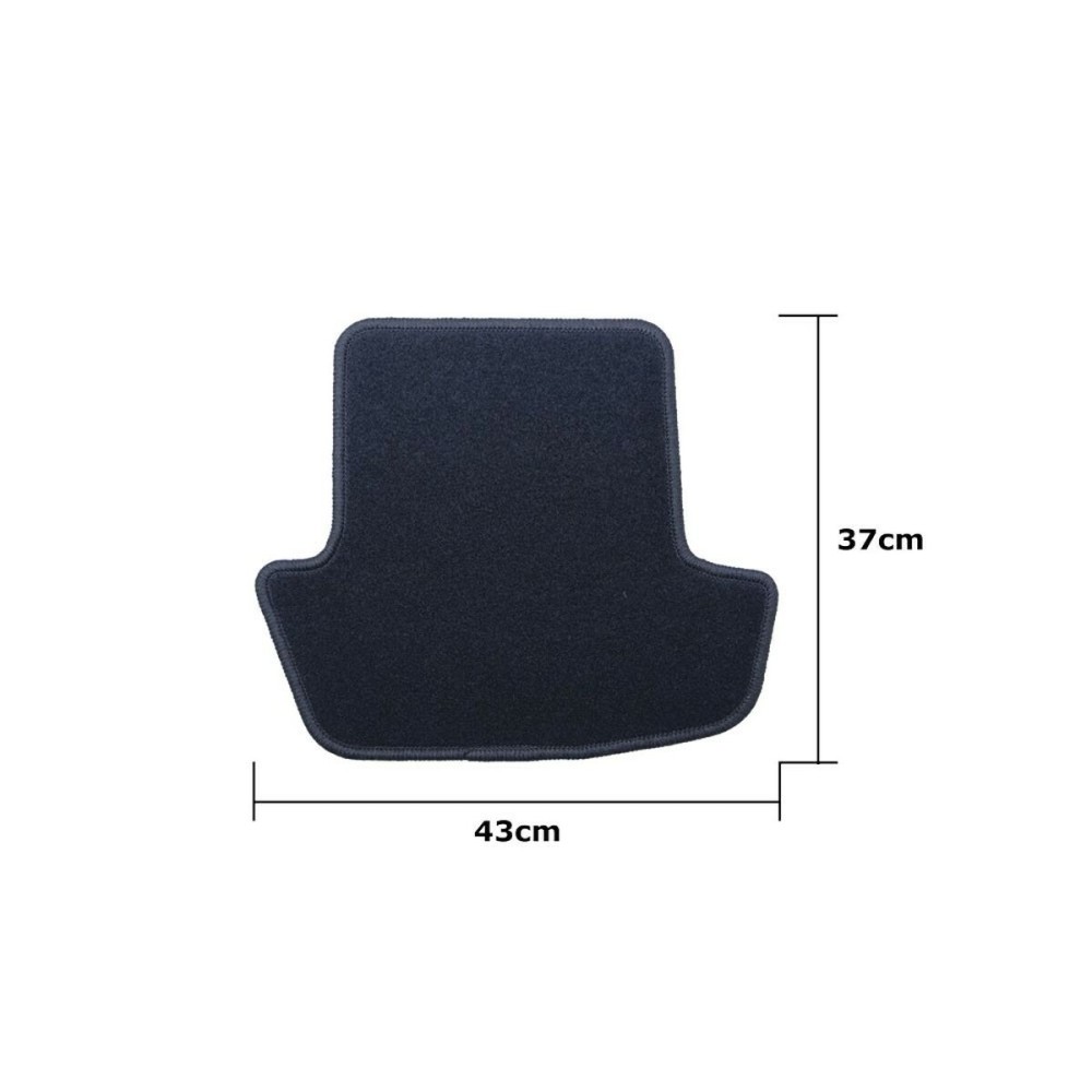 Car Floor Mat Set OCC Motorsport OCCPS0014LOG Black Porsche 911 992 Velvet 5 Pieces