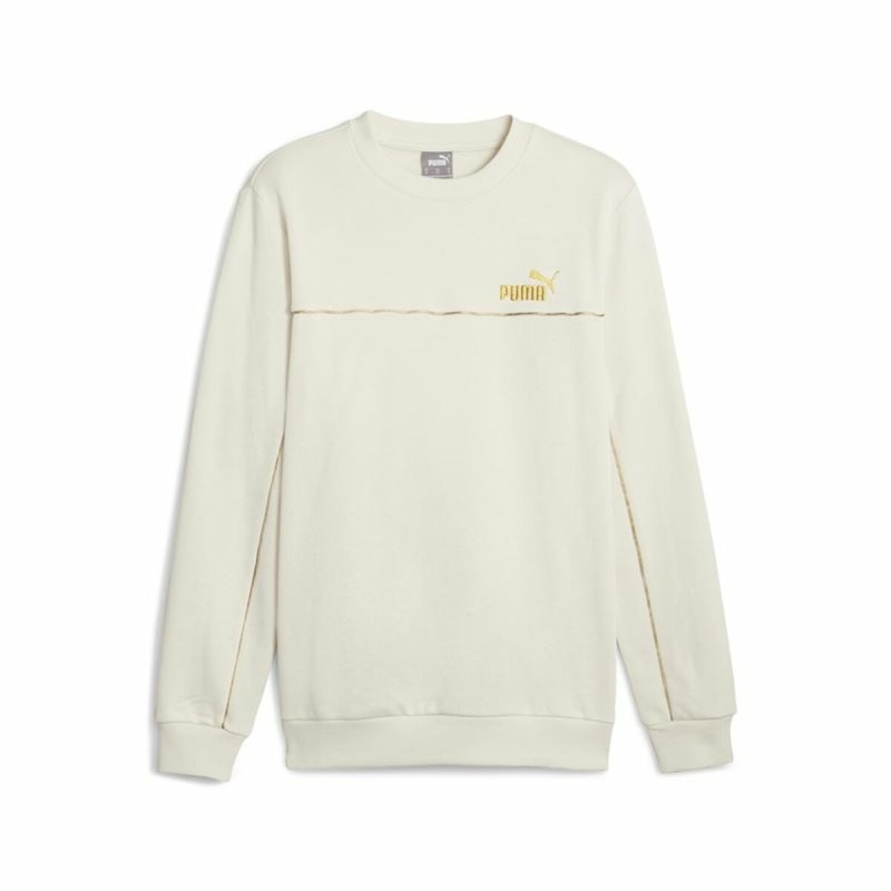 Sweat sans capuche homme Puma ESS+ Minimal Gold Cr Beige