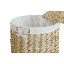 Panier à linge Home ESPRIT Blanc Naturel 3 Pièces 46 x 46 x 69 cm