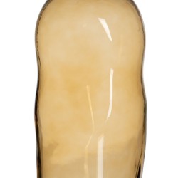 Vase Ambre Verre 13,5 x 13,5 x 35 cm