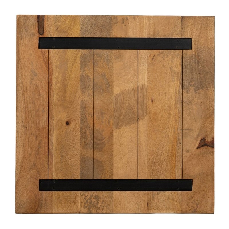 Table top Squared Beige Mango wood 70 x 70 x 3 cm