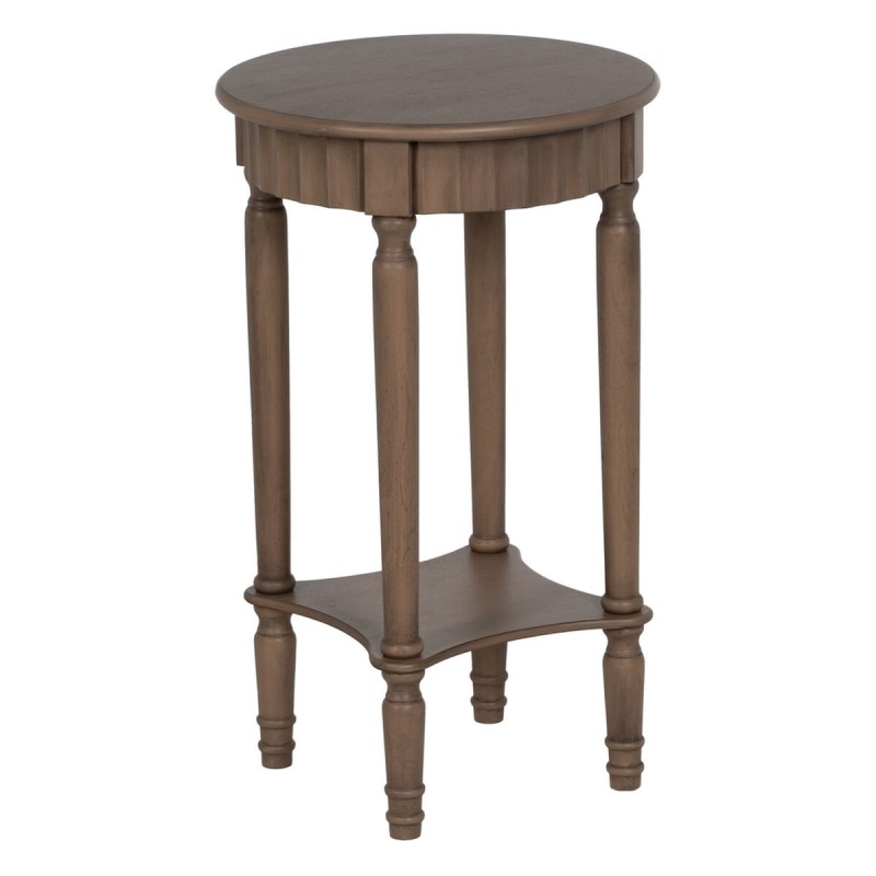 Petite Table d'Appoint Marron Bois de pin Bois MDF 40 x 40 x 66 cm