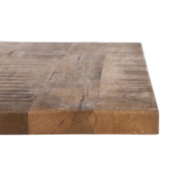 Tischplatte karriert Beige Mango-Holz 80 x 80 x 3 cm