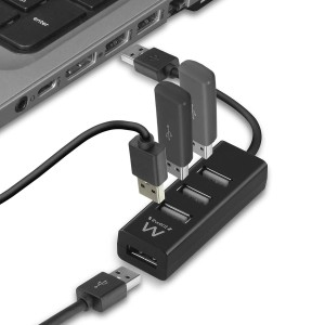 Hub USB Ewent EW1123 Noir