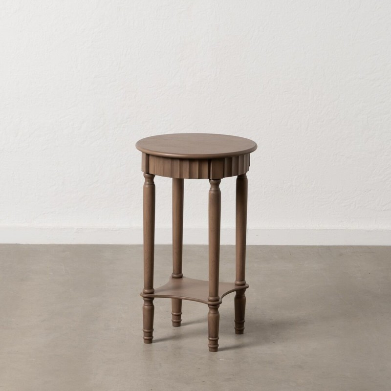 Petite Table d'Appoint Marron Bois de pin Bois MDF 40 x 40 x 66 cm