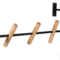 Coat rack Black Iron 45 x 7 x 120 cm