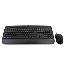 Keyboard and Mouse V7 CKU300FR Black French AZERTY