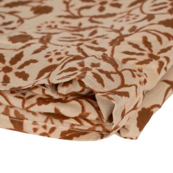 Towelling Sarong Brown Beige Cotton 90 x 180 cm