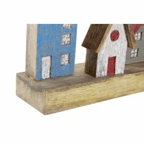 Deko-Figur DKD Home Decor Bunt Eisen Häuser (60 x 10 x 24 cm)