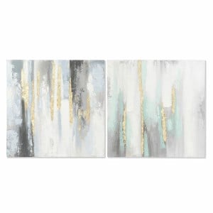 Cadre DKD Home Decor Abstrait 80 x 3 x 80 cm Moderne (2 Unités)