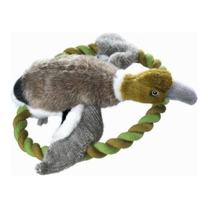 Kuscheltier für Hunde Hunter Wildlife Train Mit Seil Ente (26 cm)