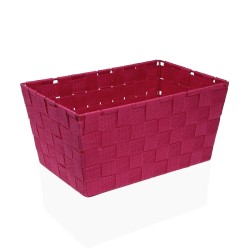 Basket Versa Lover Fuchsia Textile 20 x 15 x 30 cm