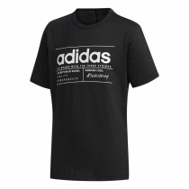 Kurzarm-T-Shirt für Kinder Adidas Brilliant Basics Schwarz