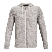 Men's Sports Jacket Under Armour RIVAL TERRY FZ Light grey