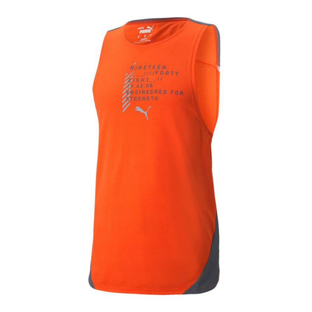 Men’s Short Sleeve T-Shirt Puma Train Everfresh Tank Orange