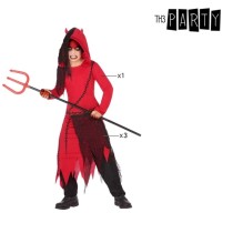 Costume for Children Male Demon Red Black 4 pcs