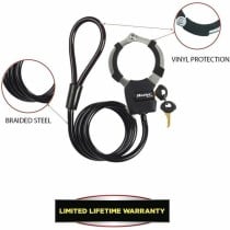 Cable with padlock Master Lock Black