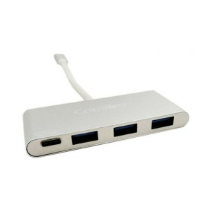 USB Hub C CoolBox COO-HUC3U3PD Aluminium