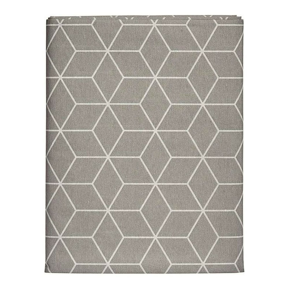 Tablecloth Abstract Grey Thin canvas White (140 x 180 cm)