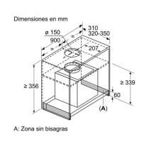 Hotte standard Balay 237515 90 cm 620 m3h 255W Acier