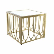 Beistelltisch DKD Home Decor Spiegel Gold Metall Holz MDF (57 x 57 x 52 cm)