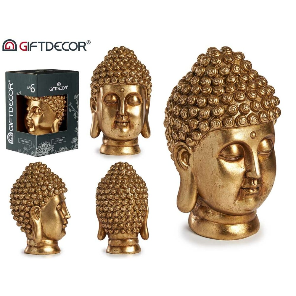 Deko-Figur Buddha Gold Harz (14 x 26 x 17 cm) (14 x 26 x 17 cm )