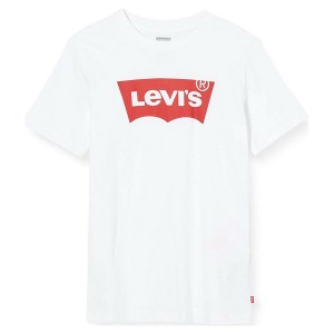 Kurzarm-T-Shirt für Kinder Levi's Batwing 4 Jahre Weiß