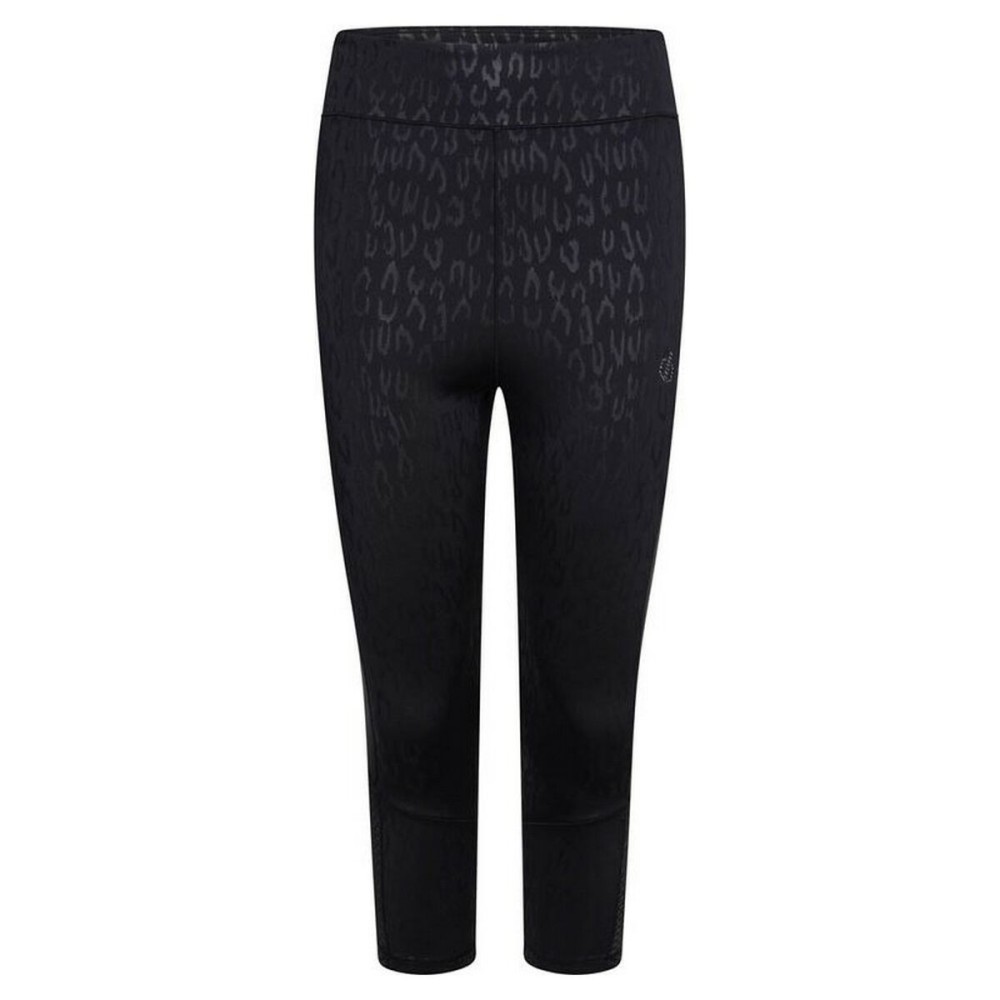 Leggings de Sport pour Femmes Dare 2b Shine Bright 3/4 Noir