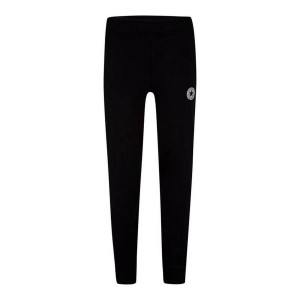 Pantalons de Survêtement pour Enfants Converse Fleee Chuck Taylor Patch Jogger B Noir Enfant