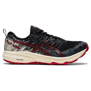 Chaussures de Sport pour Homme Asics Fuji Lite 2 Rouge foncé