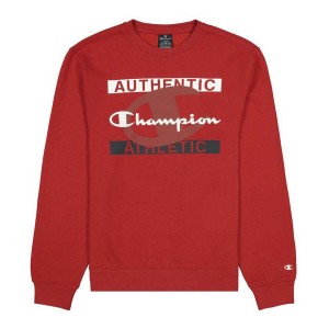 Men’s Sweatshirt without Hood Champion Authentic Athletic Red