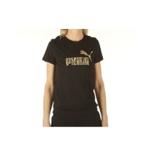 Damen Kurzarm-T-Shirt Puma Graphic W Schwarz