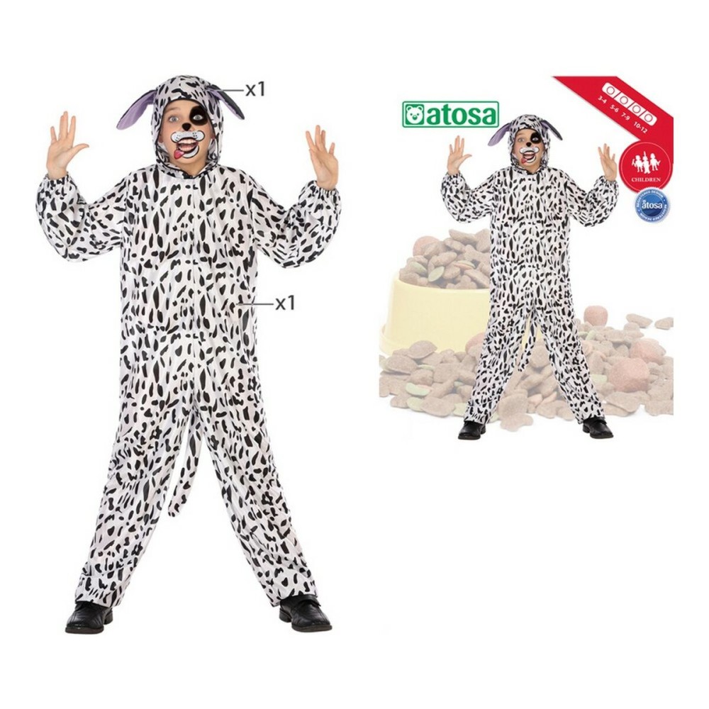 Costume for Children Multicolour animals 3-4 Years Dalmatian (1 Piece)