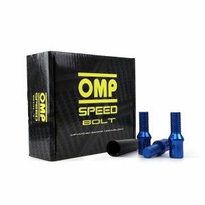 Set Nuts OMP 27 mm Blue 20 uds M14 x 1,25