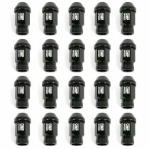 Set Nuts OMP 7075 Black 20 uds M14 x 1,25