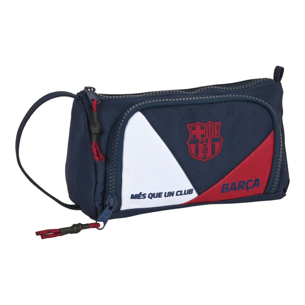 Trousse d'écolier F.C. Barcelona Corporativa Bleu Bordeaux 20 x 11 x 8.5 cm (32 Pièces)