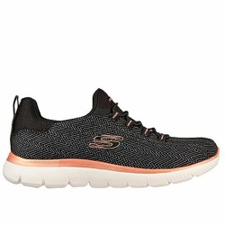 Laufschuhe für Damen Skechers Summits - Dazzling Schwarz