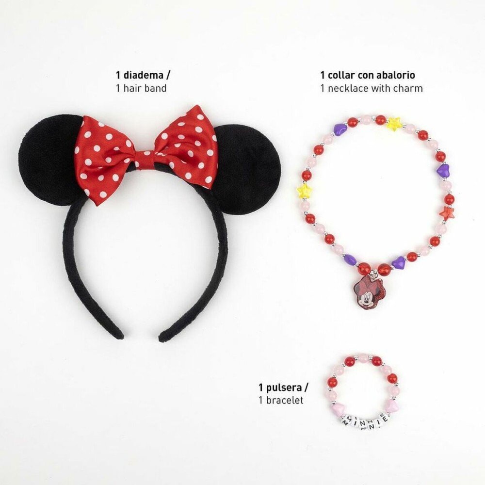 Ensemble d'accessoires Minnie Mouse Multicouleur 3 Pièces